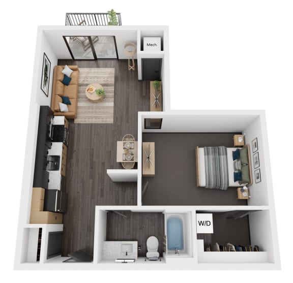 View of Studio, 1, 2, & 3 BR Apartments in Bloomington, MN